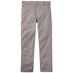 40 Grit Men's Smoky Grey Flex Twill Standard Fit Khaki Pants