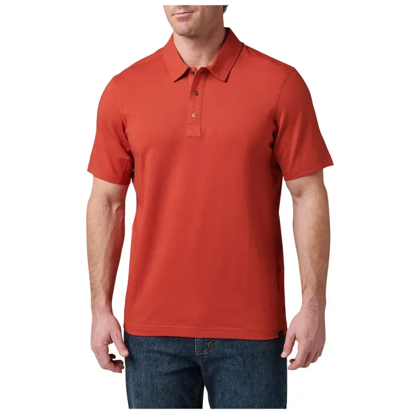 5.11 Mens Archer Crest Short Sleeve Polo Shirt