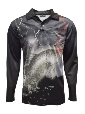 Adult Long Sleeve Fishing Shirt - Barra Hunter Plus Size