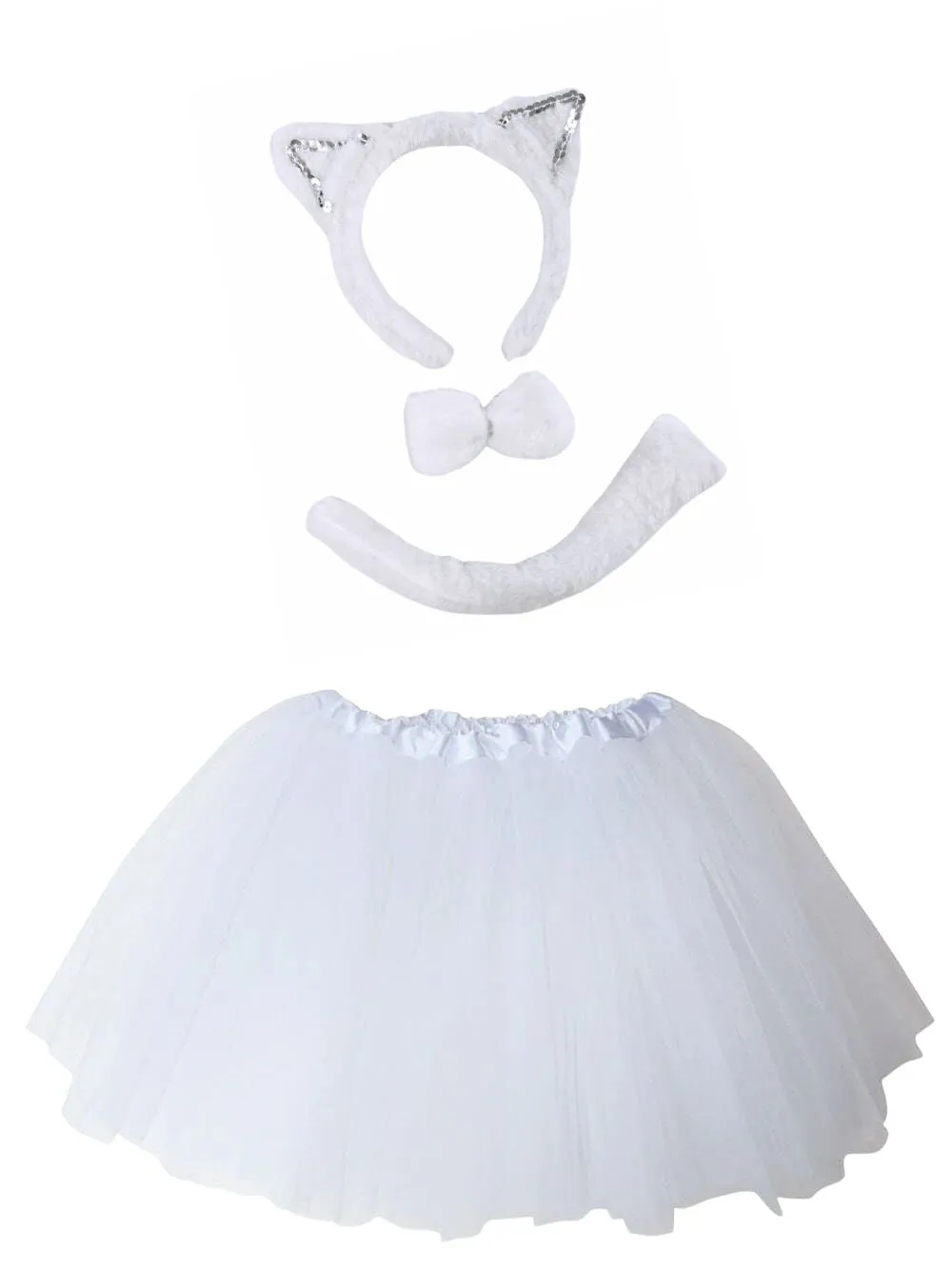 Adult Tutu Costume - Tutu Skirt & Headband Set for Teen, Adult, or Plus Size