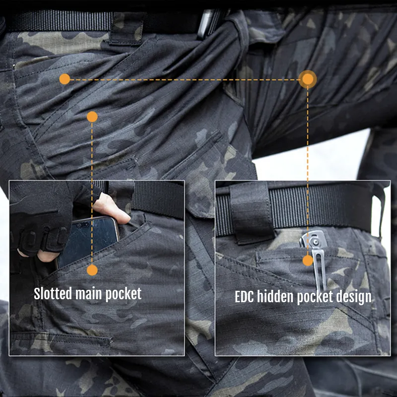 Archon IX8 Outdoor Waterproof Tactical Pants-Navy blue