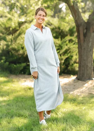 Aspen V-neck Maxi Sweatshirt Dress