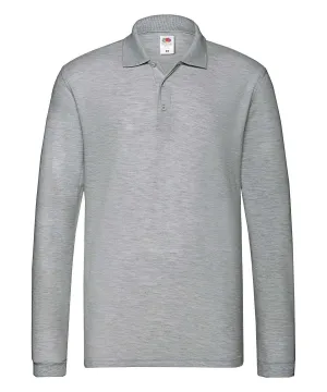 Athletic Heather - Premium long sleeve polo