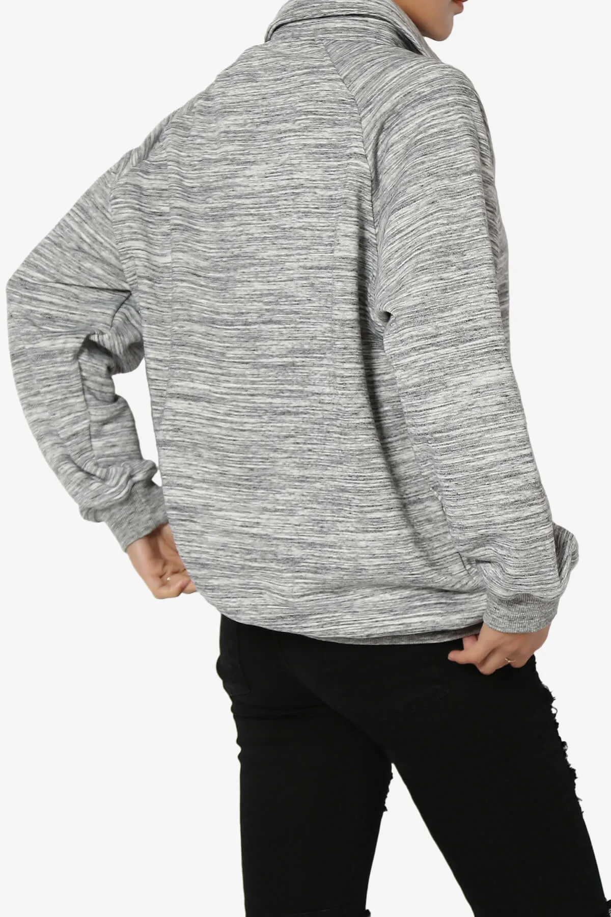 Avianna Oversized Fleece Polo Sweatshirt