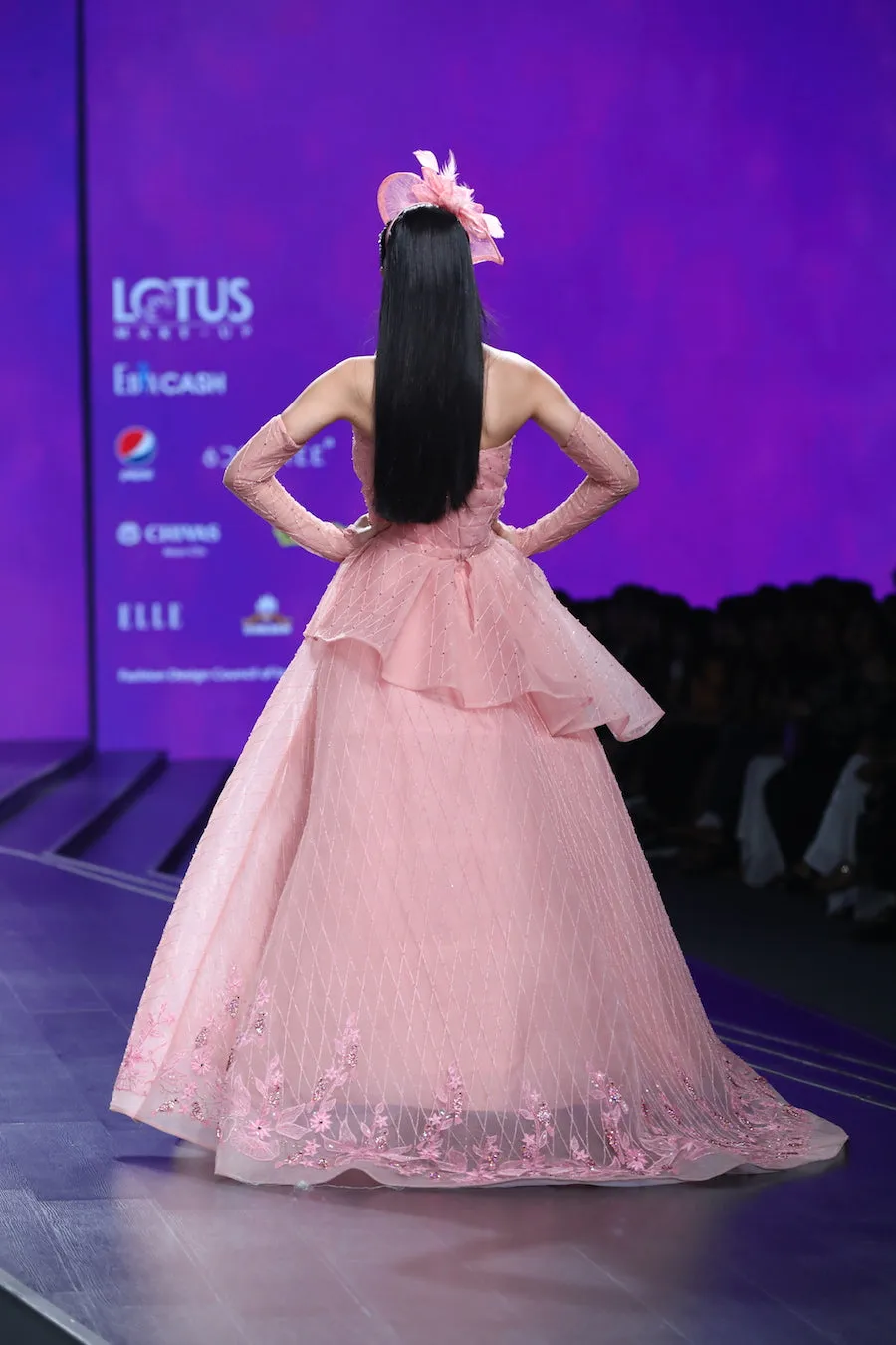 Ball Gown with Bird Motif