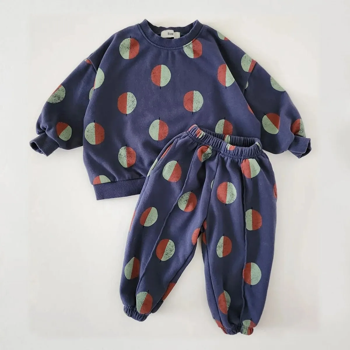 Balloon Printed Matching Tracksuit and Romper Set for Boys