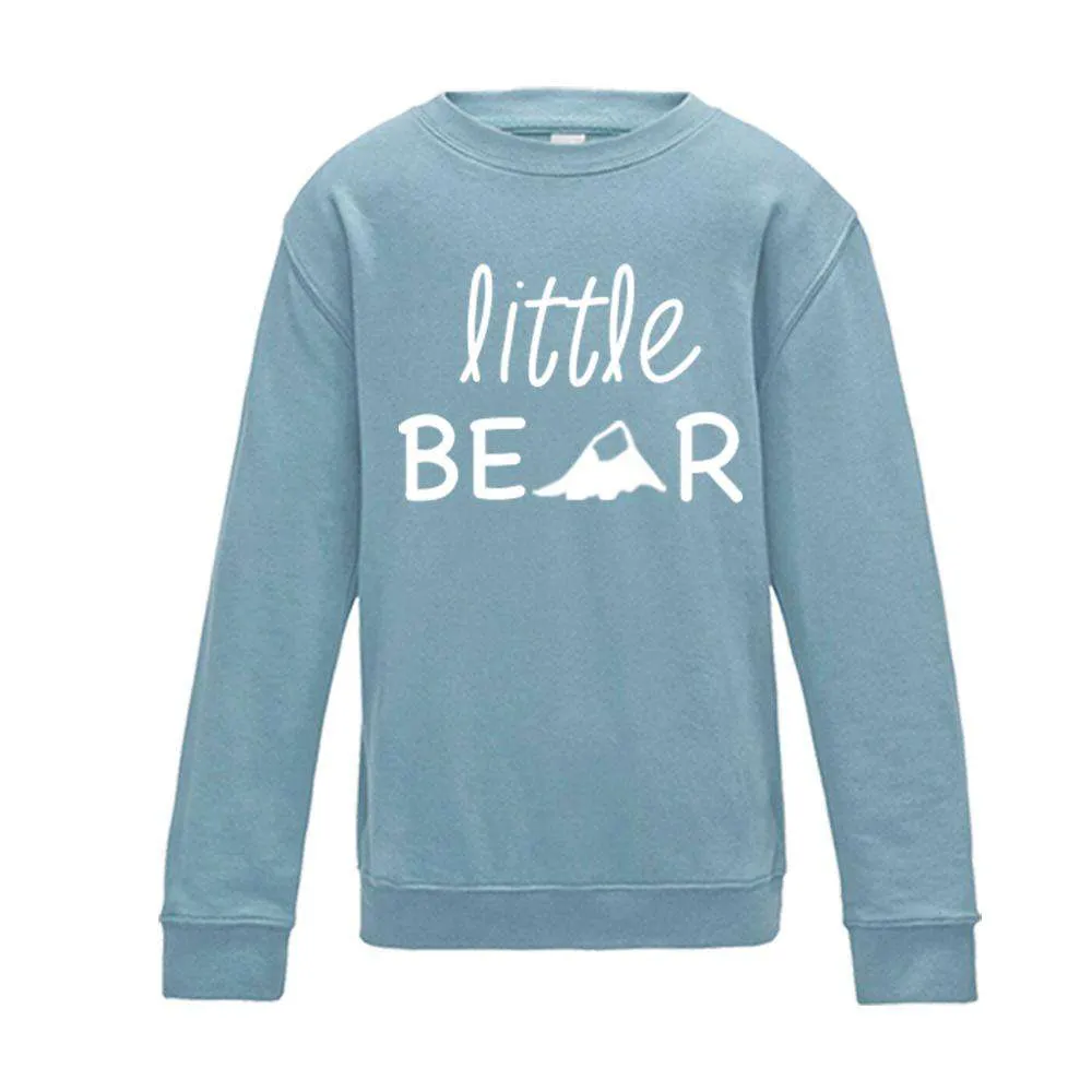 Bear Family Matching Crew Sweats - Pastel Blue (MRK X)