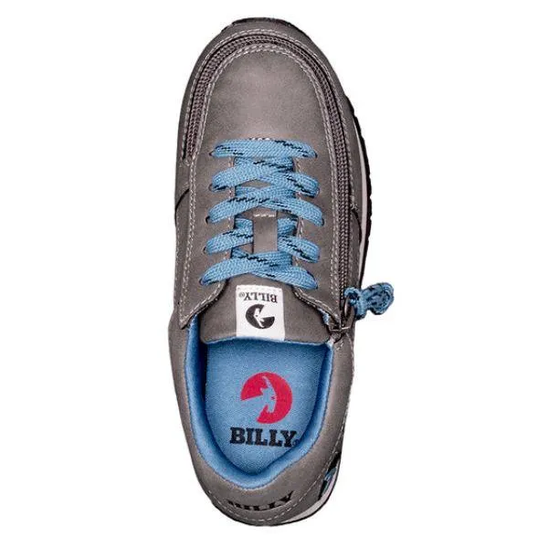 BILLY Gray Blue Jogger Kids Adaptable Boys Sneaker