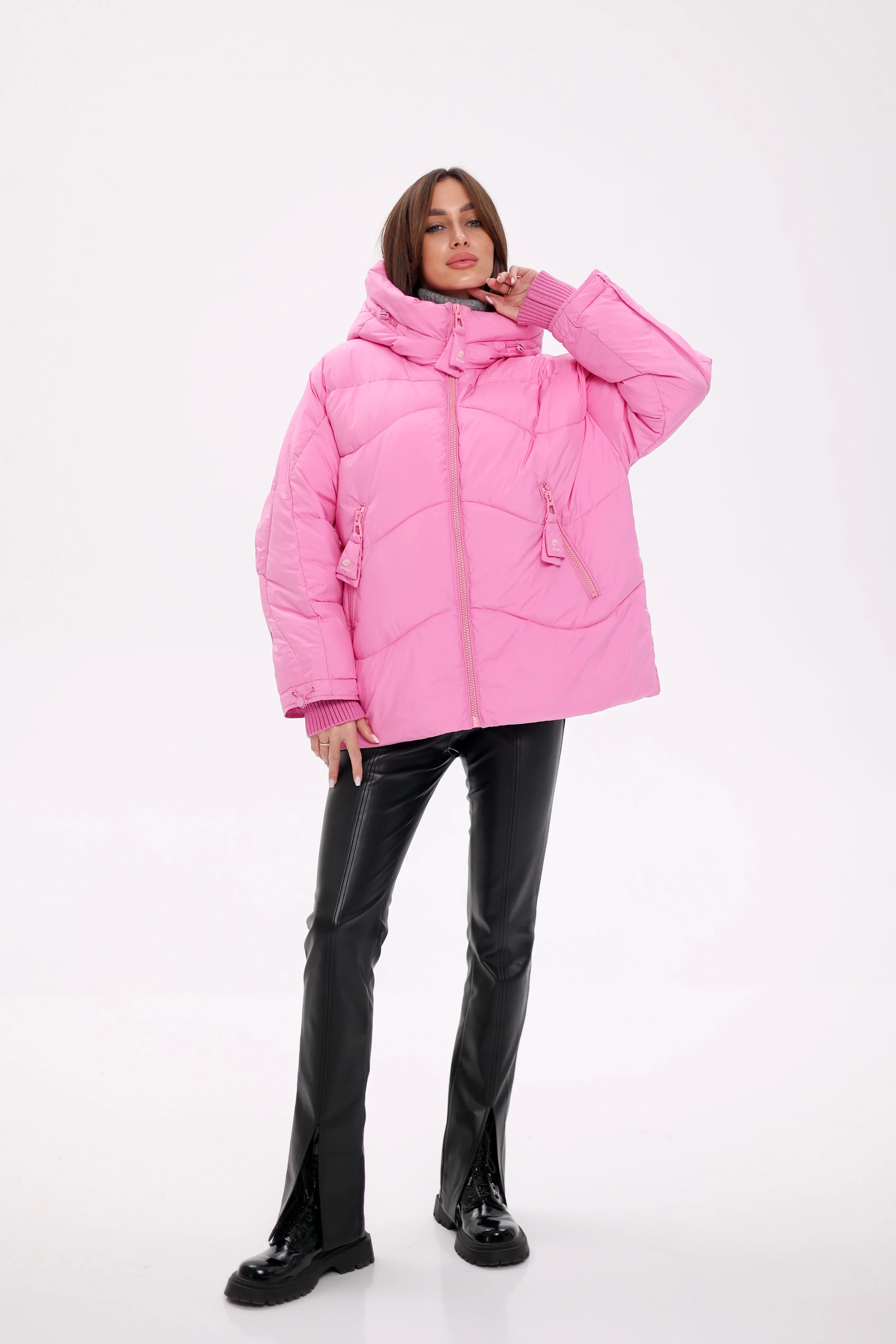 Bio Down Puffer Jacket in Pink