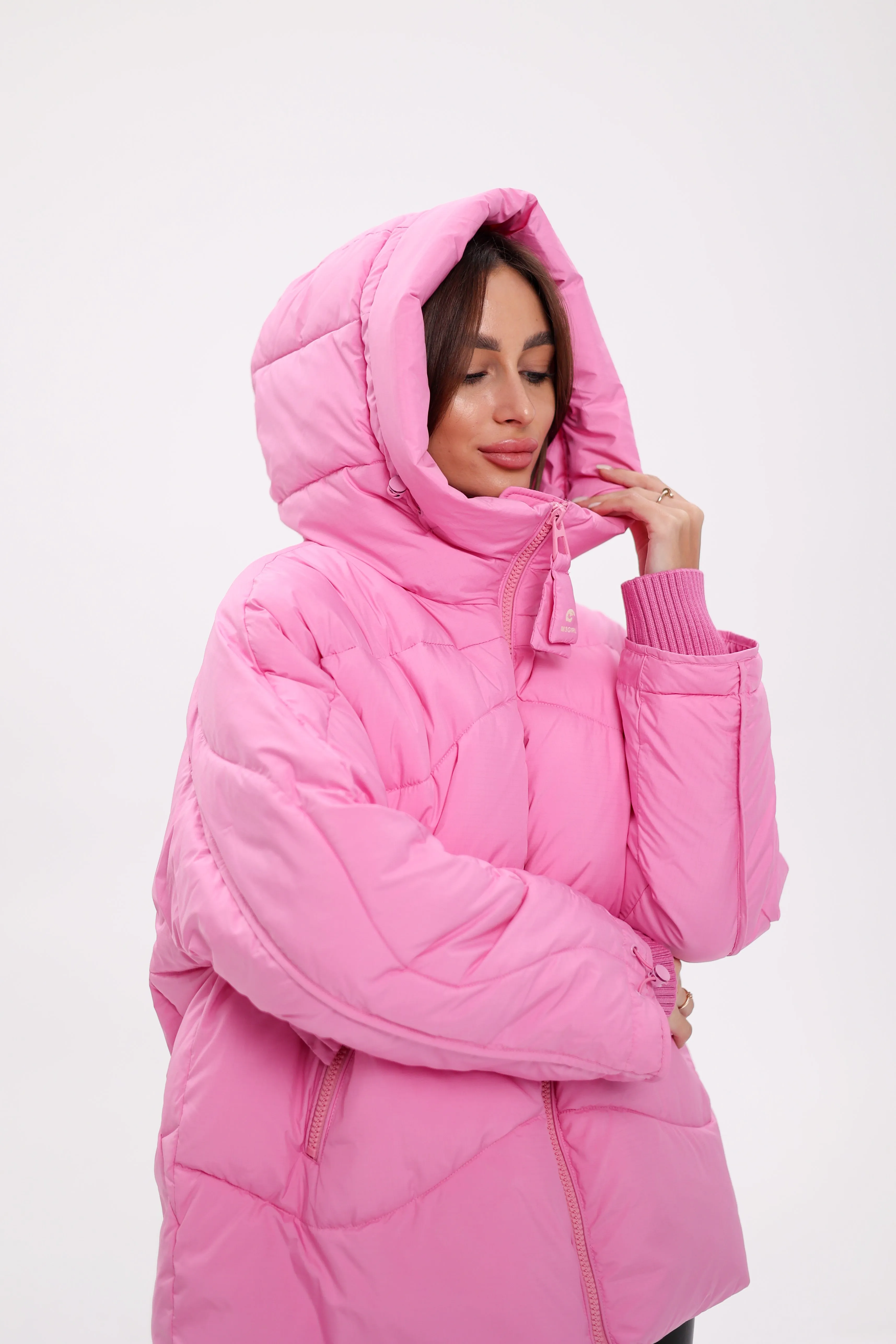 Bio Down Puffer Jacket in Pink