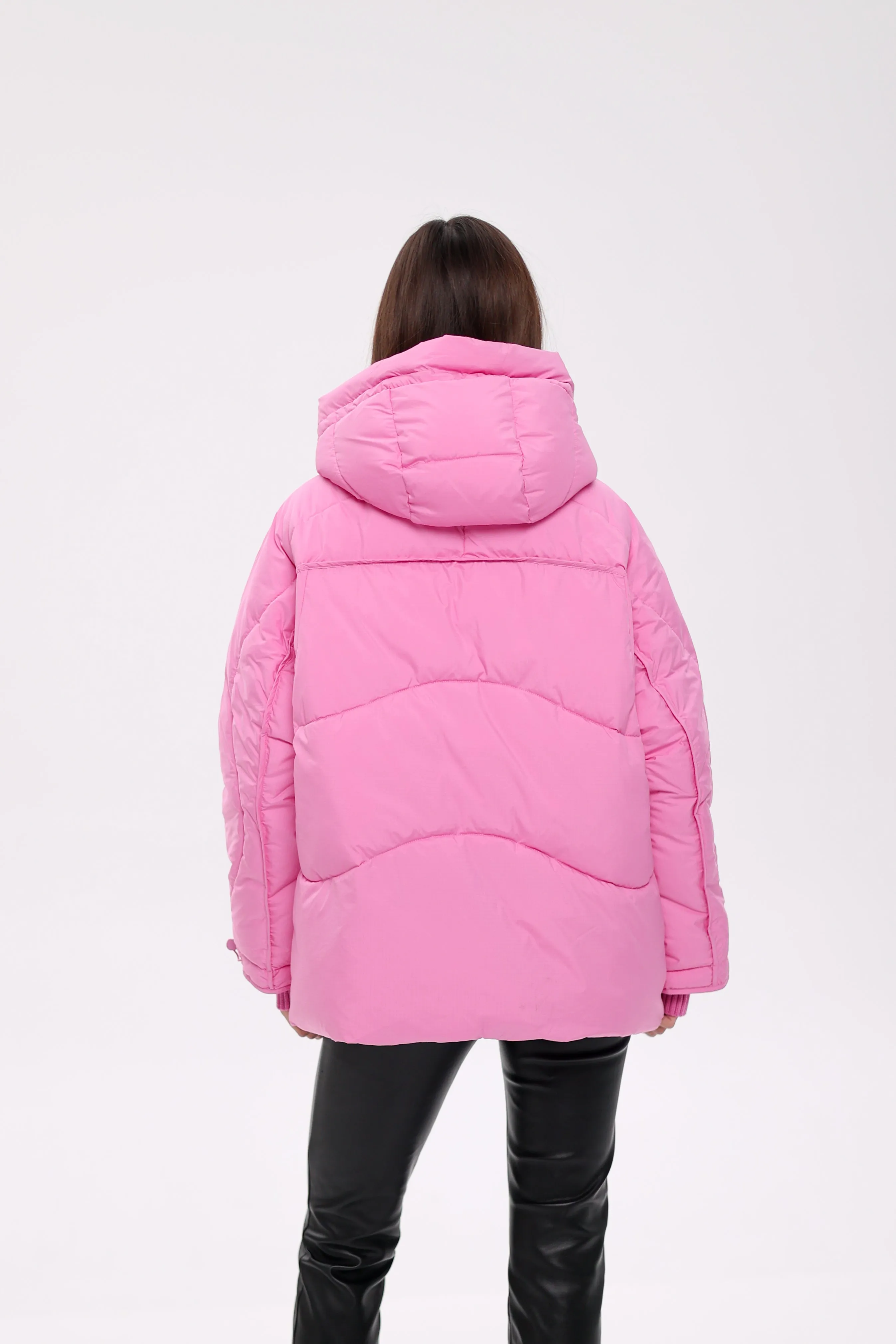 Bio Down Puffer Jacket in Pink