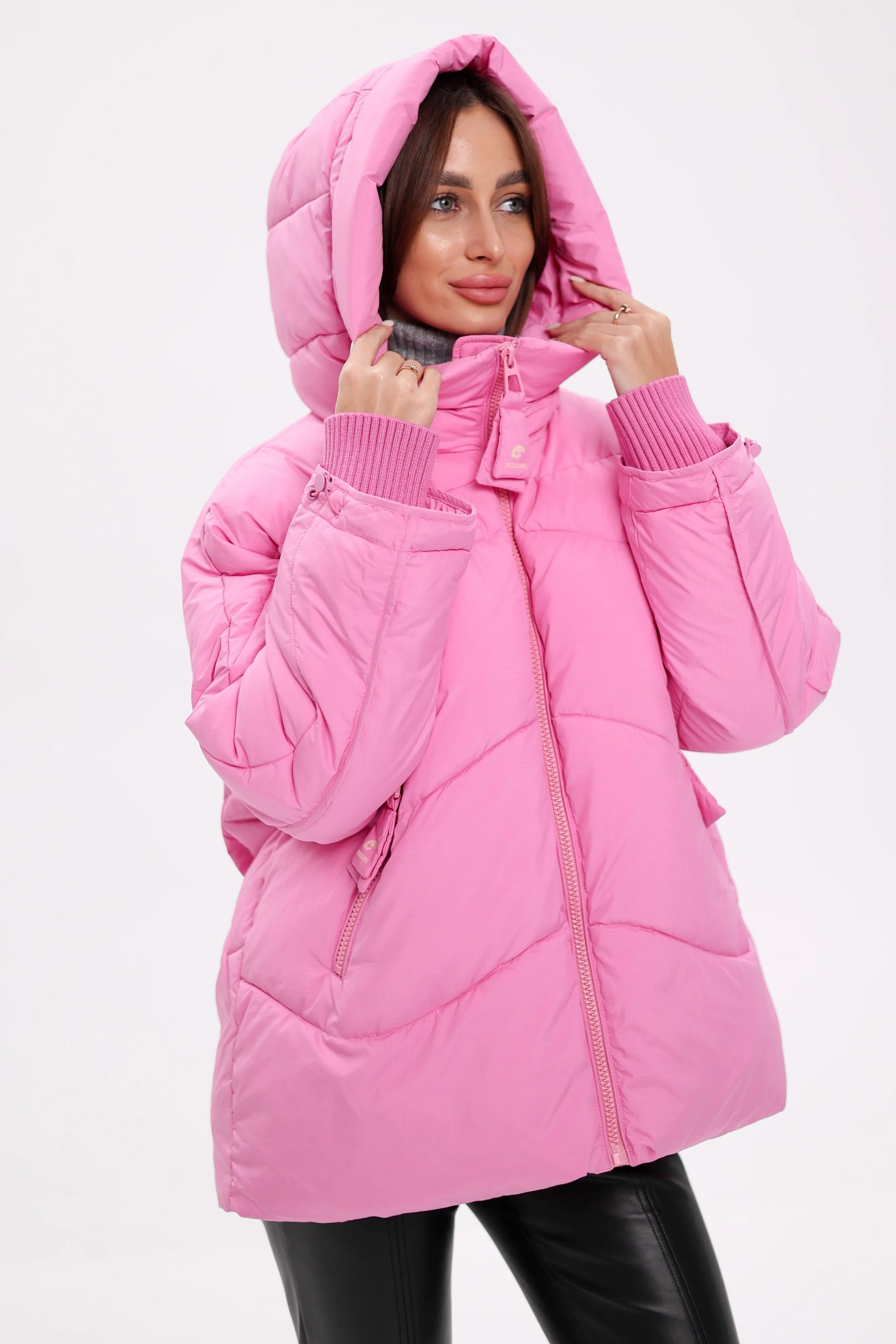 Bio Down Puffer Jacket in Pink