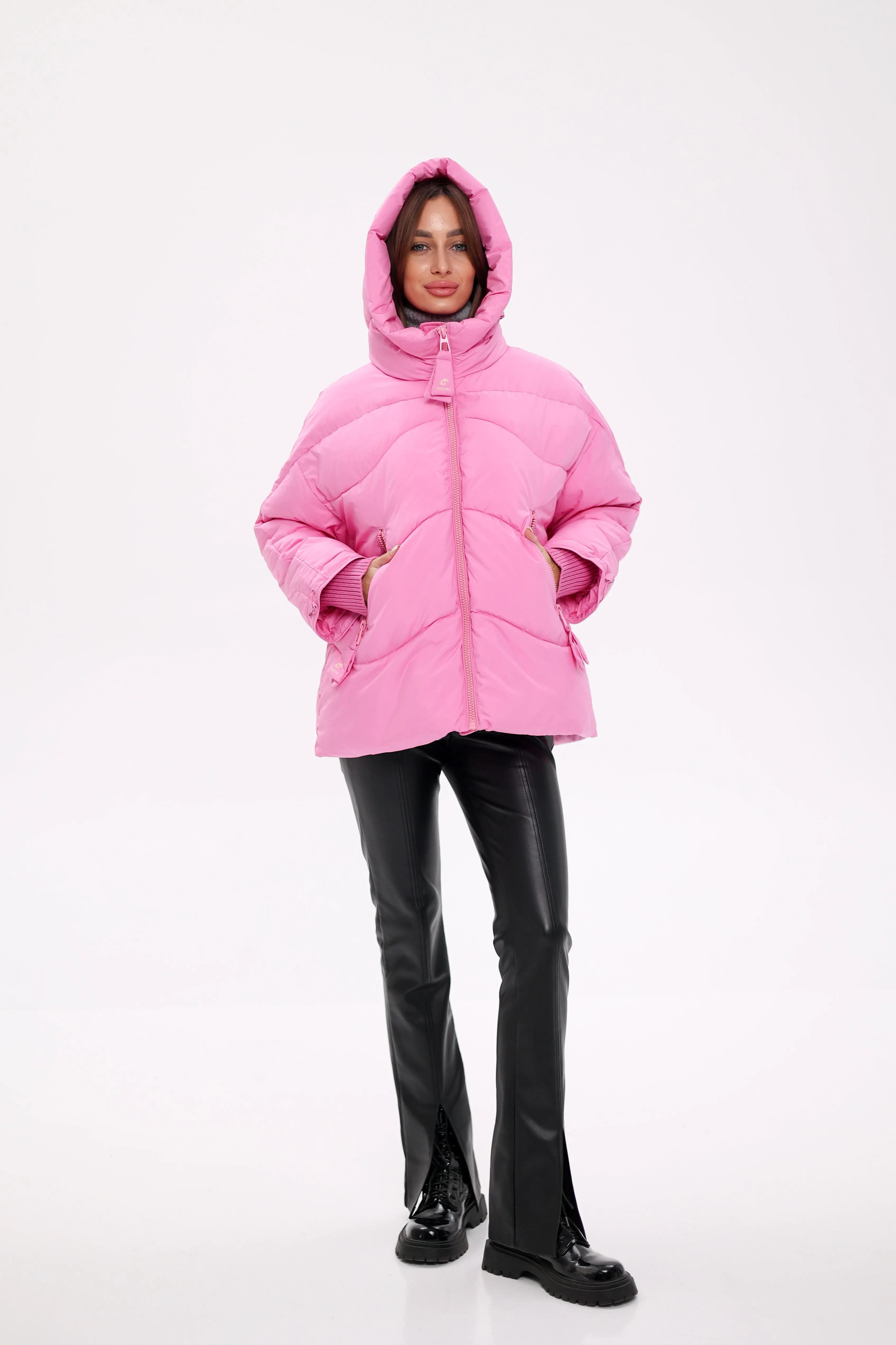 Bio Down Puffer Jacket in Pink