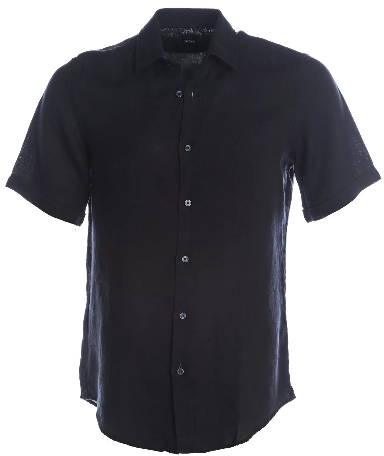 BOSS Luka Short Sleeve Shirt in Navy