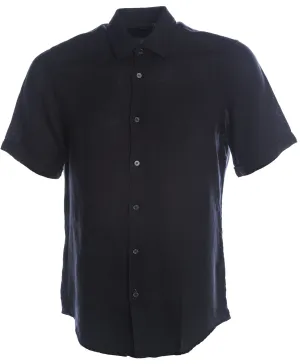 BOSS Luka Short Sleeve Shirt in Navy