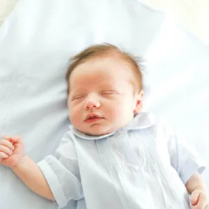 Boy's Newborn Folded Daygown - 74100