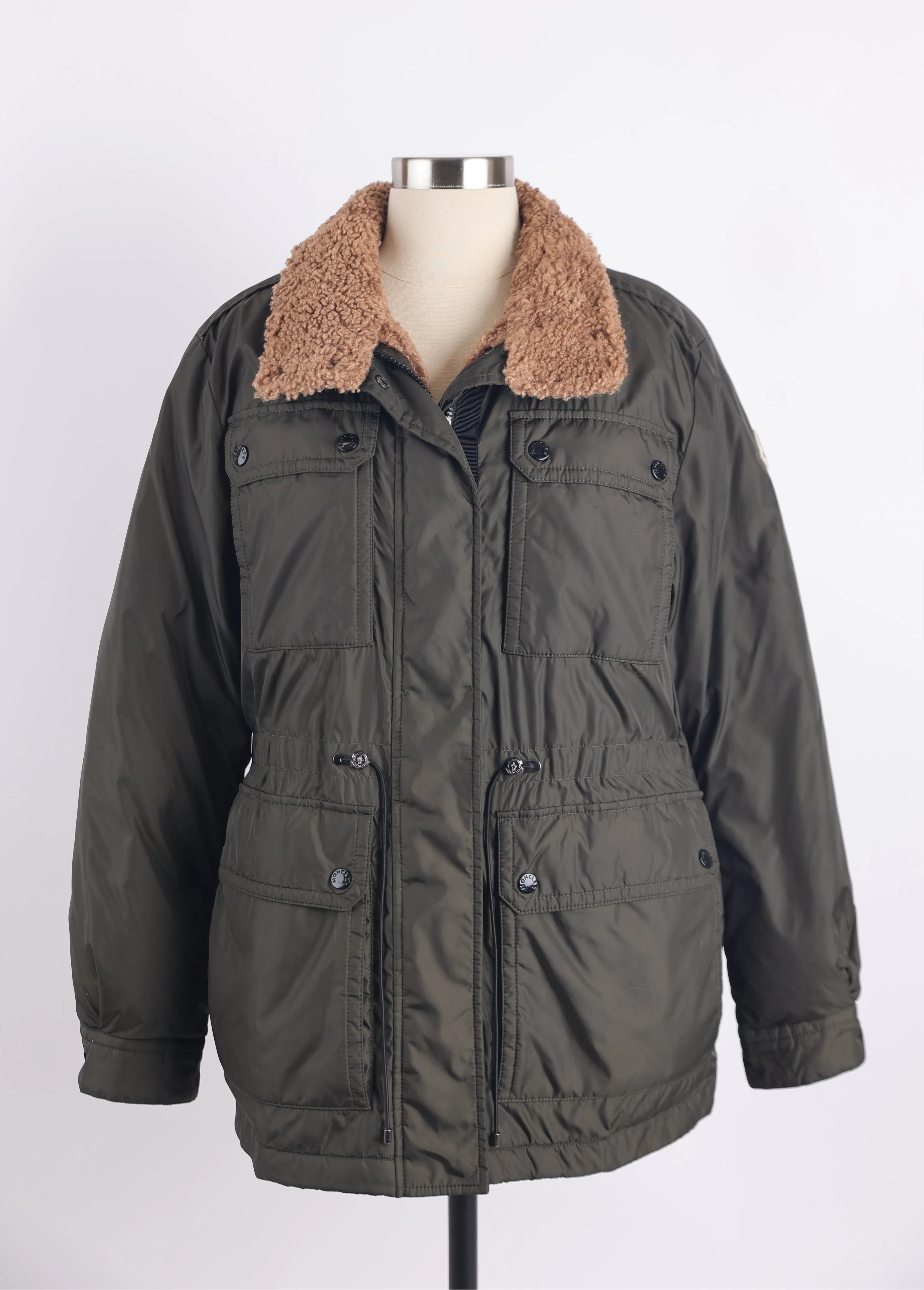 Brutet Down Parka W/ Shearling Trim