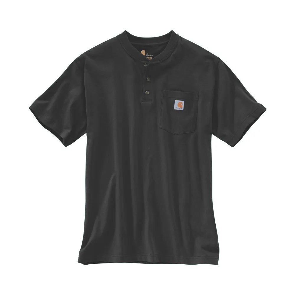 Carhartt Men's Short Sleeve Pocket Henley_Black