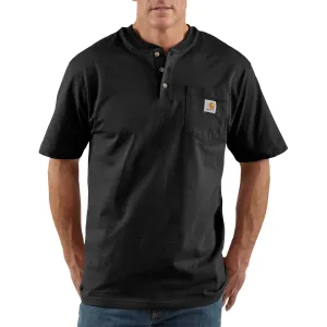 Carhartt Men's Short Sleeve Pocket Henley_Black