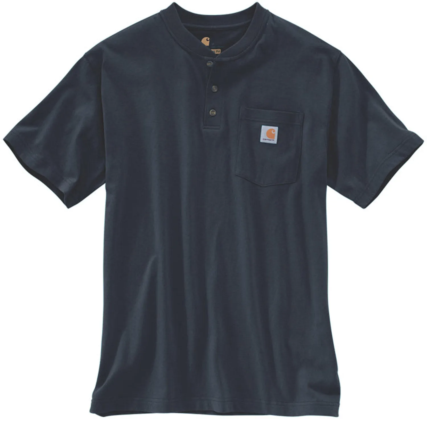 Carhartt Men's Short Sleeve Pocket Henley_Navy