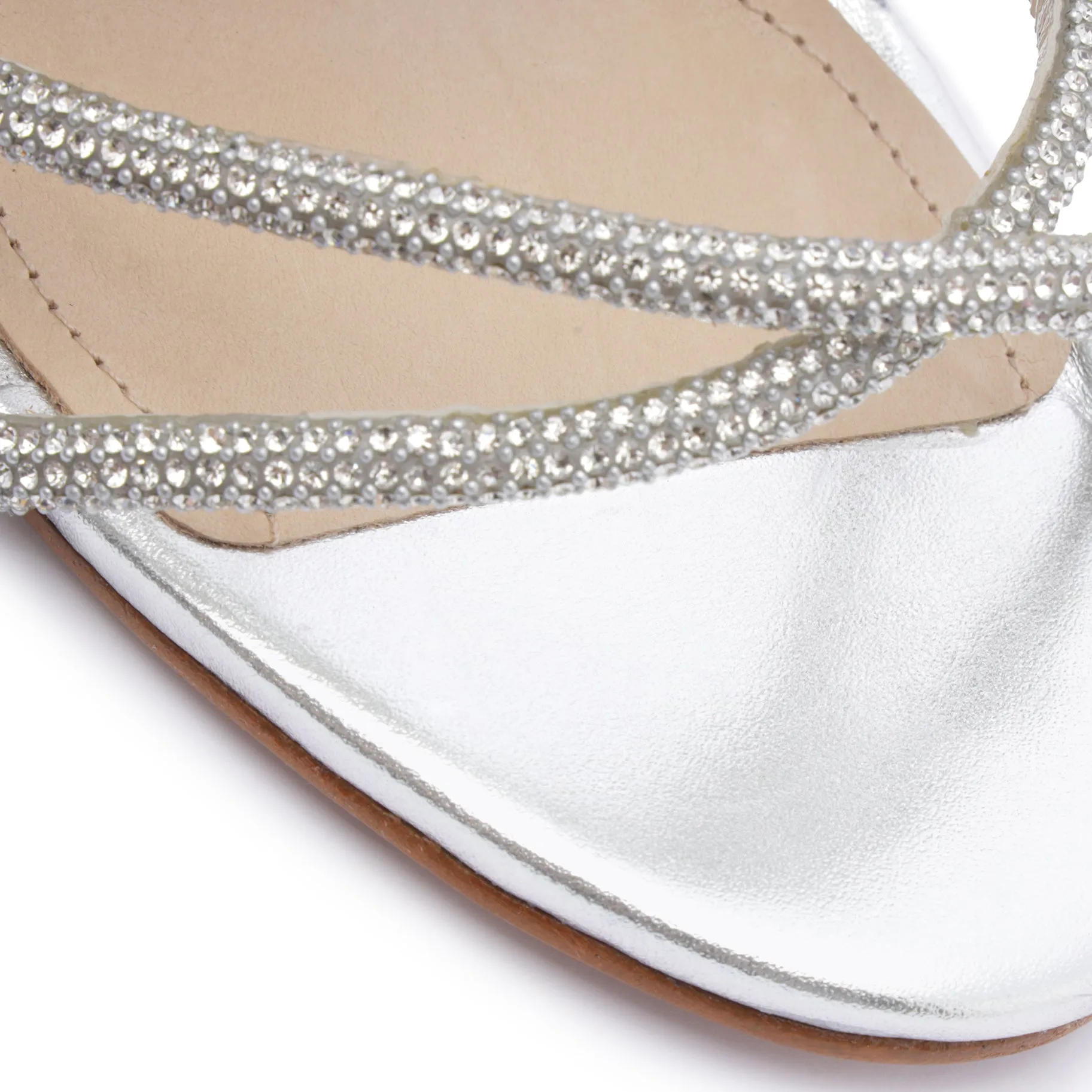 Carley Metallic Nappa Leather Sandal