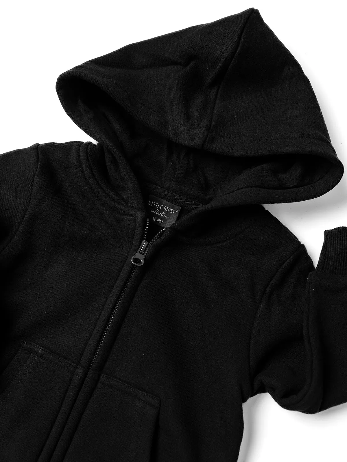 Classic Zip Hoodie - Black