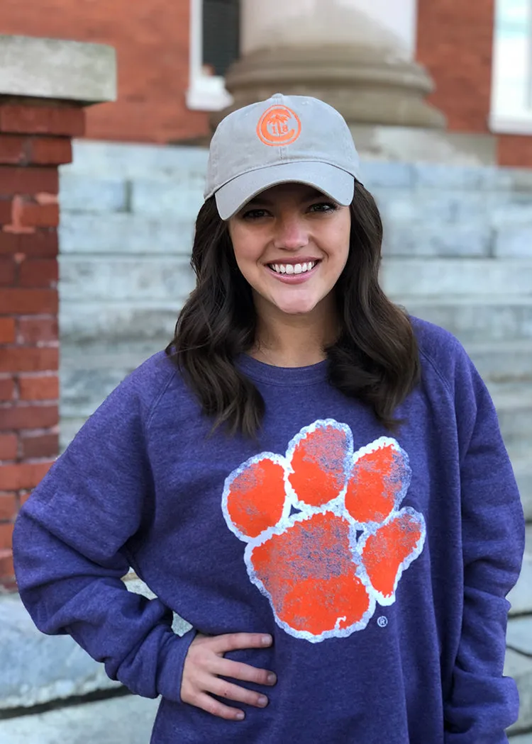 Clemson Ring Crest Hat in Khaki