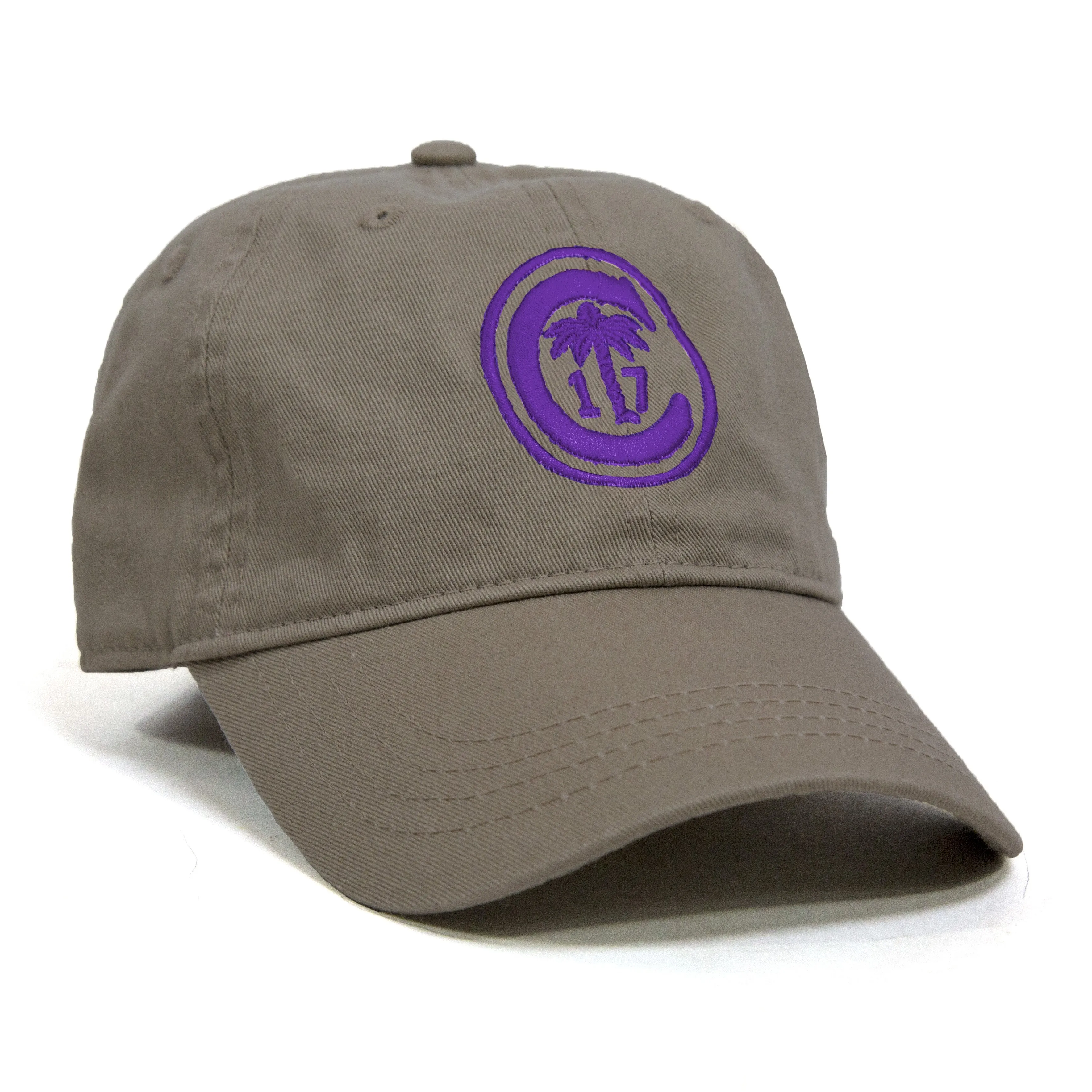 Clemson Ring Crest Hat in Khaki