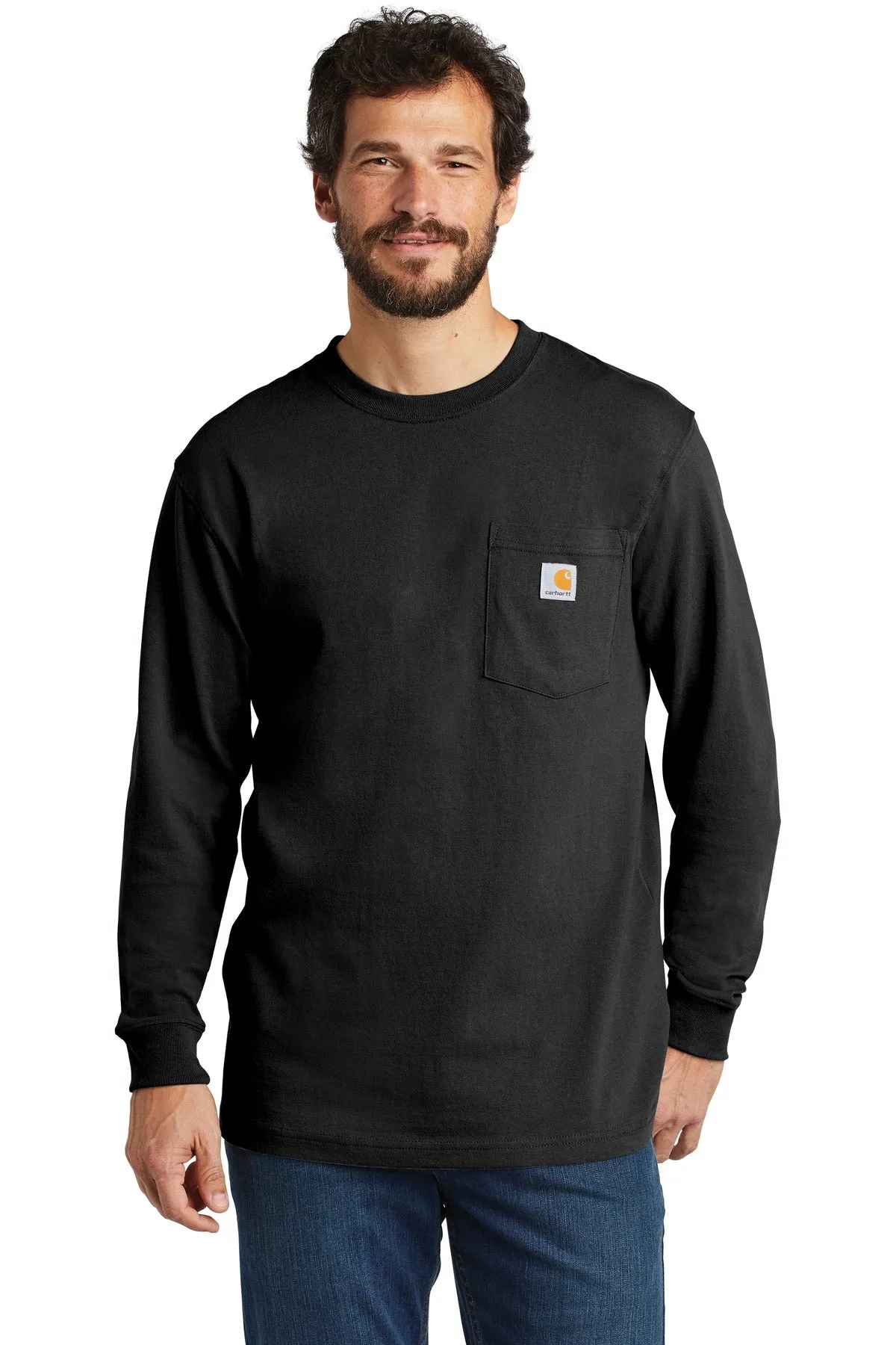 Custom Embroidered - Carhartt ® Workwear Pocket Long Sleeve T-Shirt. CTK126