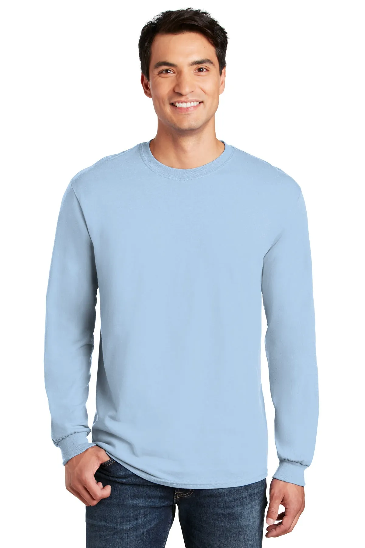 Custom Embroidered - Gildan® - Heavy Cotton™ 100% Cotton Long Sleeve T-Shirt.  5400