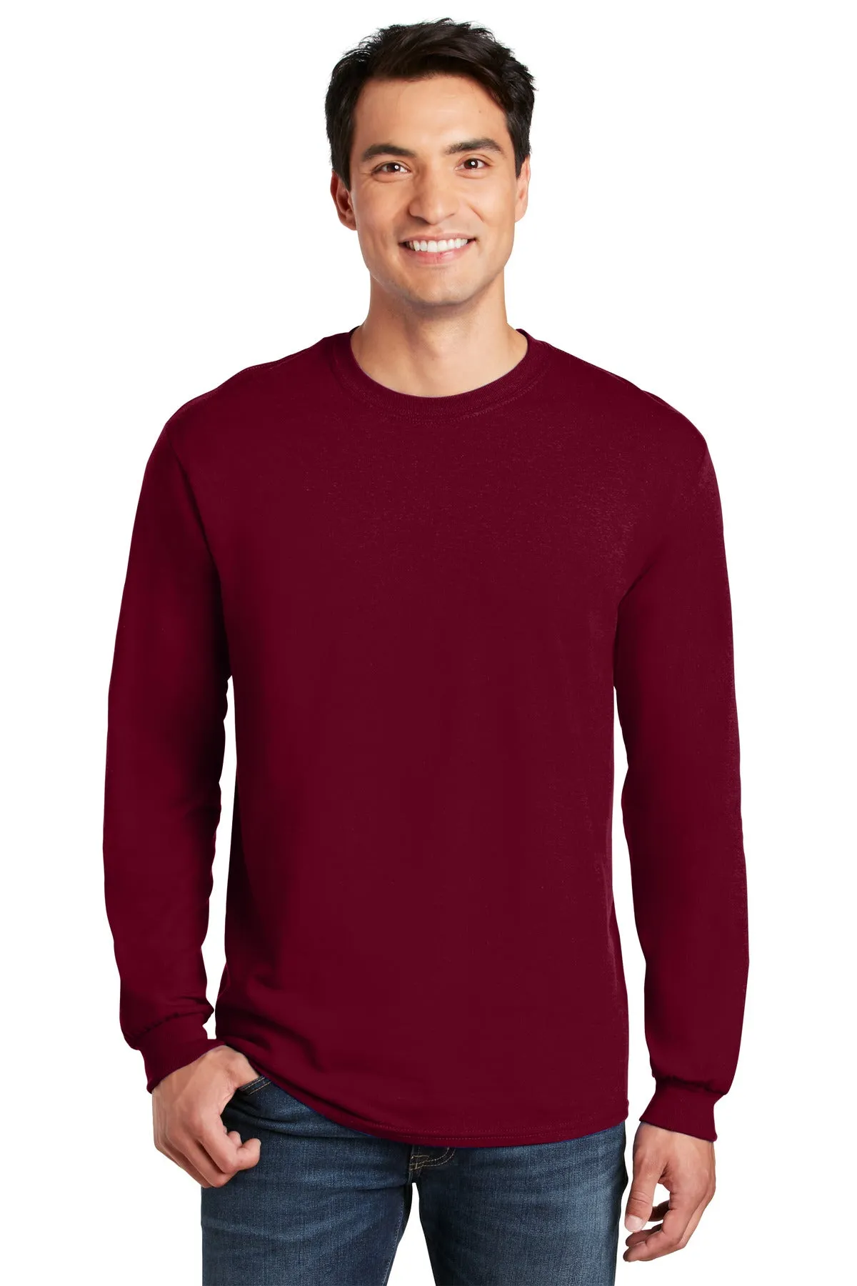 Custom Embroidered - Gildan® - Heavy Cotton™ 100% Cotton Long Sleeve T-Shirt.  5400