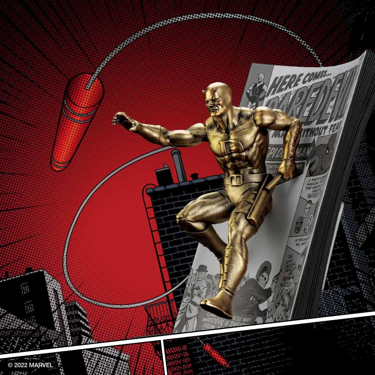 Daredevil Volume #1 Limited Edition Gilt Statue by Royal Selangor