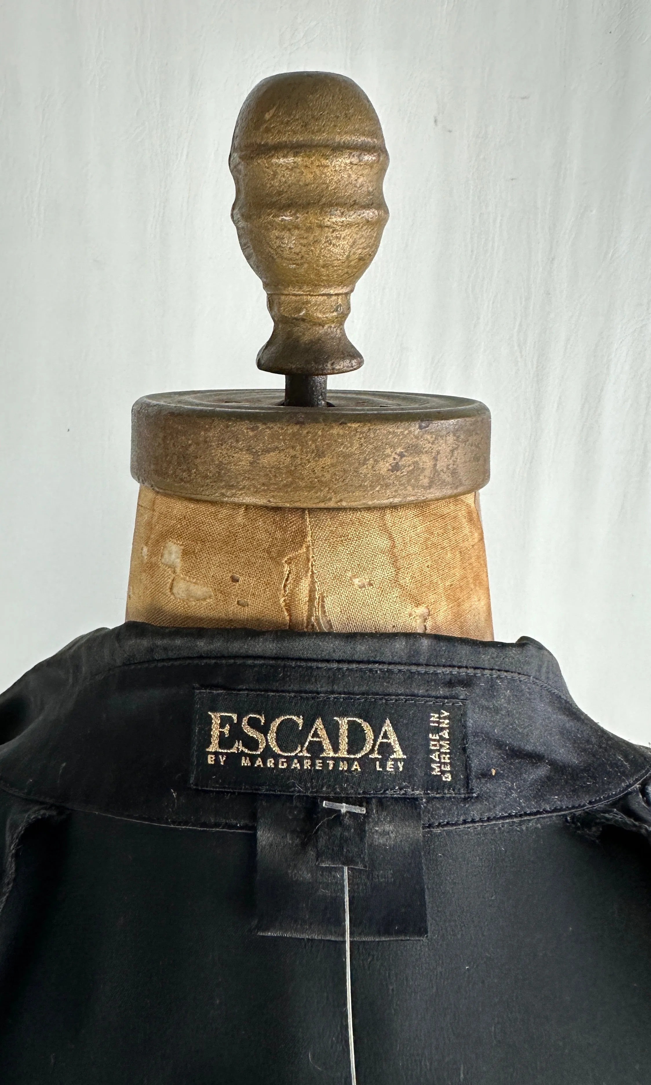 ESCADA 90s Equestrian Cowboy Silk Blouse • Medium / Large