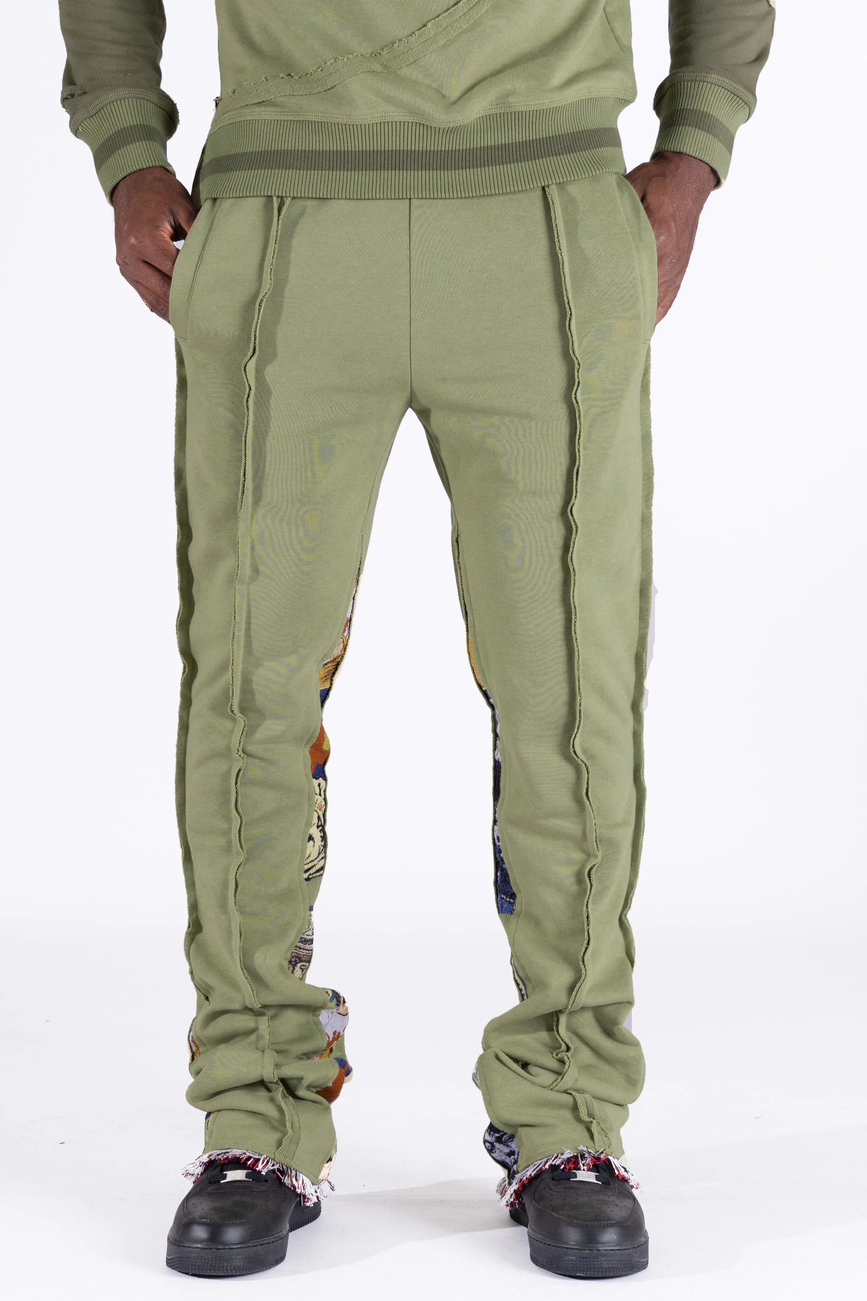 F1959 Frost Blow French Terry Pants - Olive