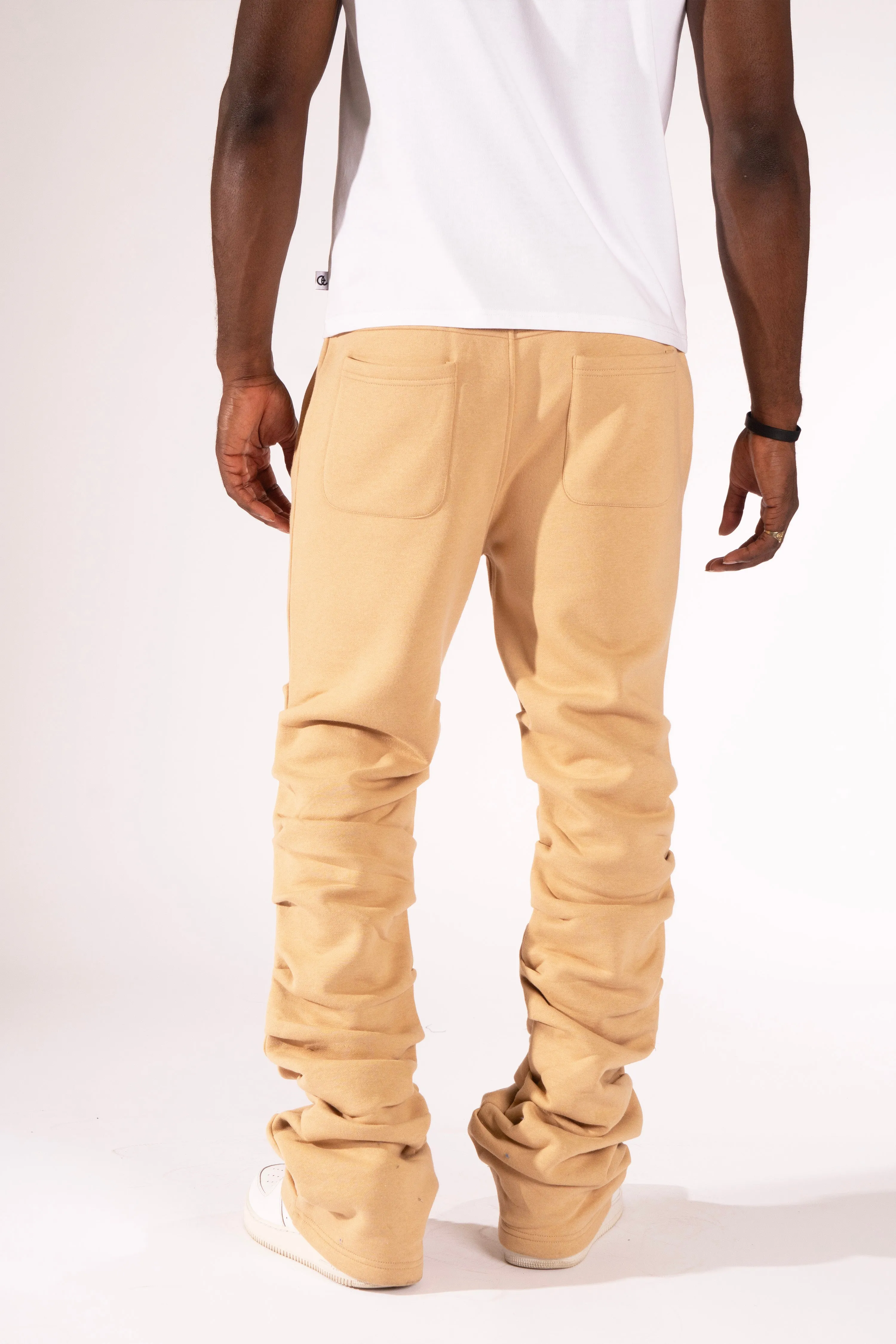 F6220 Malik Stacked Sweatpants - Khaki