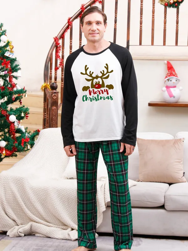 Family Plaid Print Matching Christmas Pyjamas With Festive Design