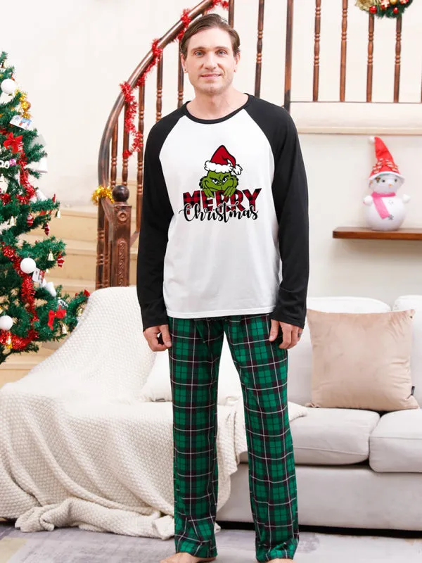 Family Plaid Print Matching Christmas Pyjamas With Festive Design