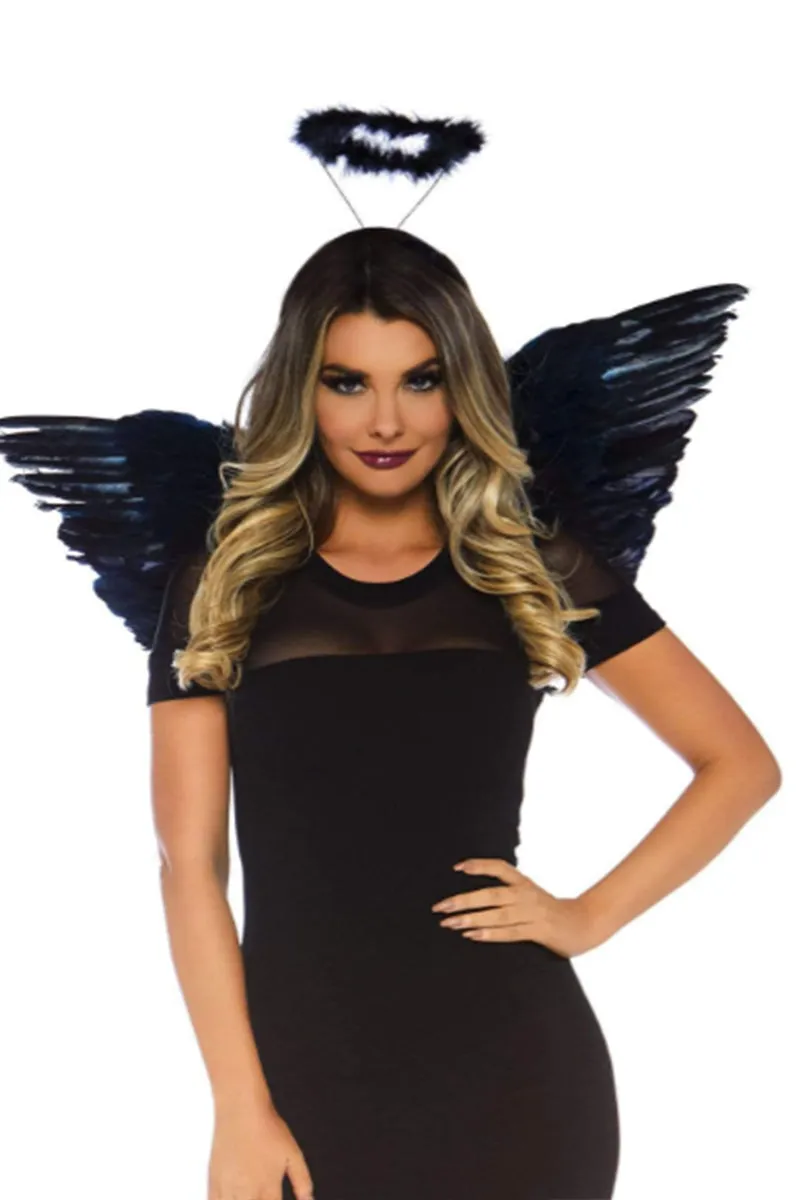 Feather Angel Wings & Halo Accessory Kit