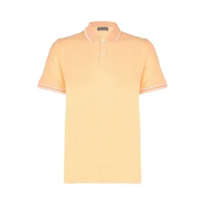 FERRANTE Cotton Pique Polo PEACH