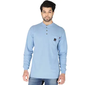 Forge FR Light Blue Henley Shirt MFHNLY-004-LTBL