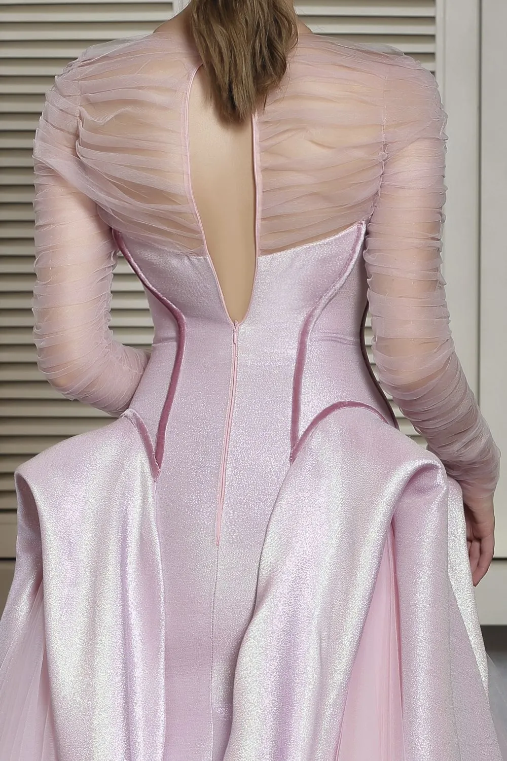 Futuristic Cut Ball Gown