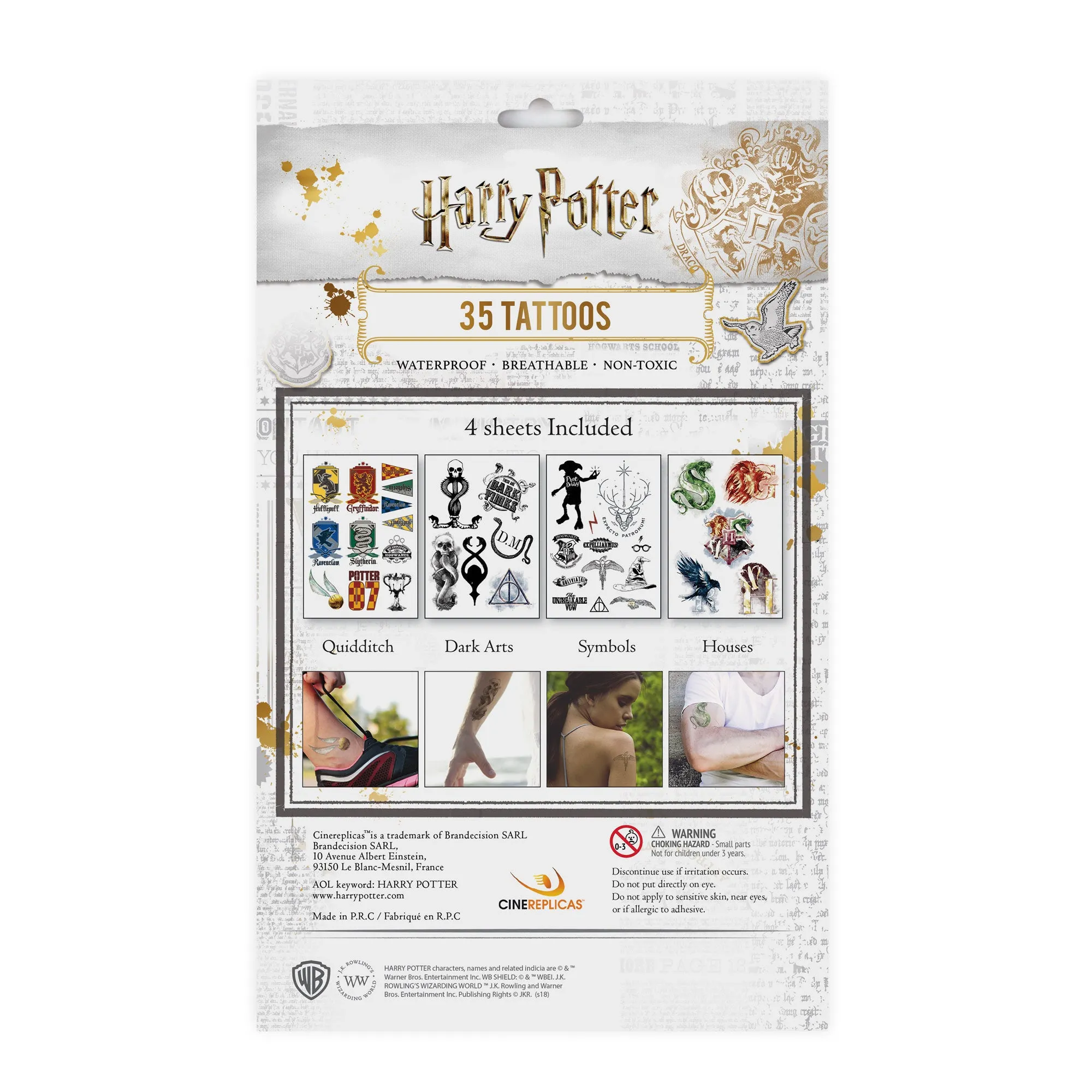 Harry Potter Temporary Tattoos (35 tattoos)