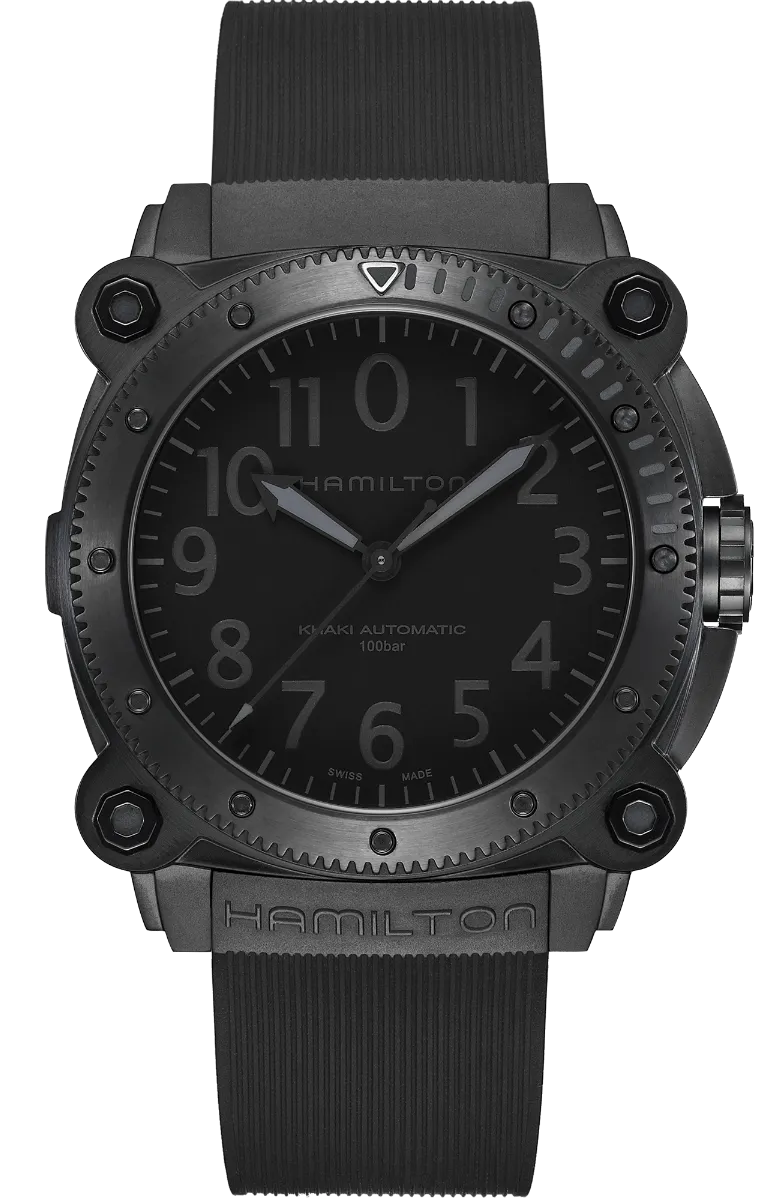 Khaki Navy BelowZero Automatic Titanium Watch: Optimized Titling