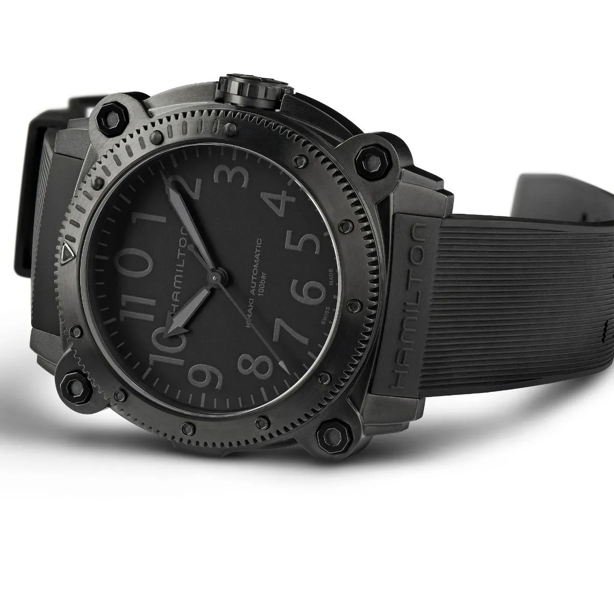 Khaki Navy BelowZero Automatic Titanium Watch: Optimized Titling