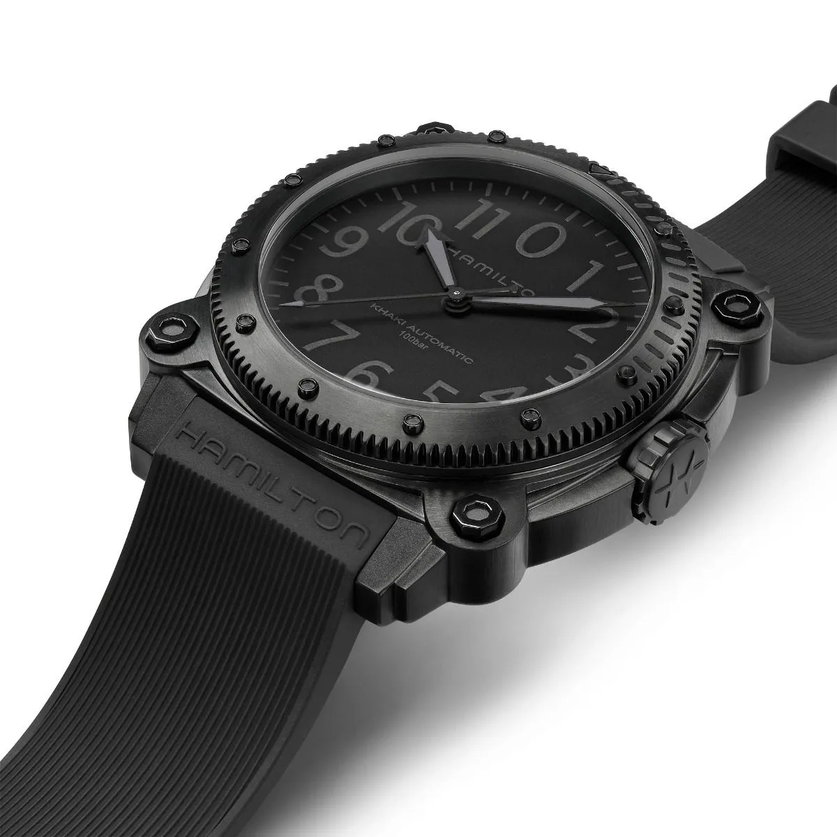 Khaki Navy BelowZero Automatic Titanium Watch: Optimized Titling