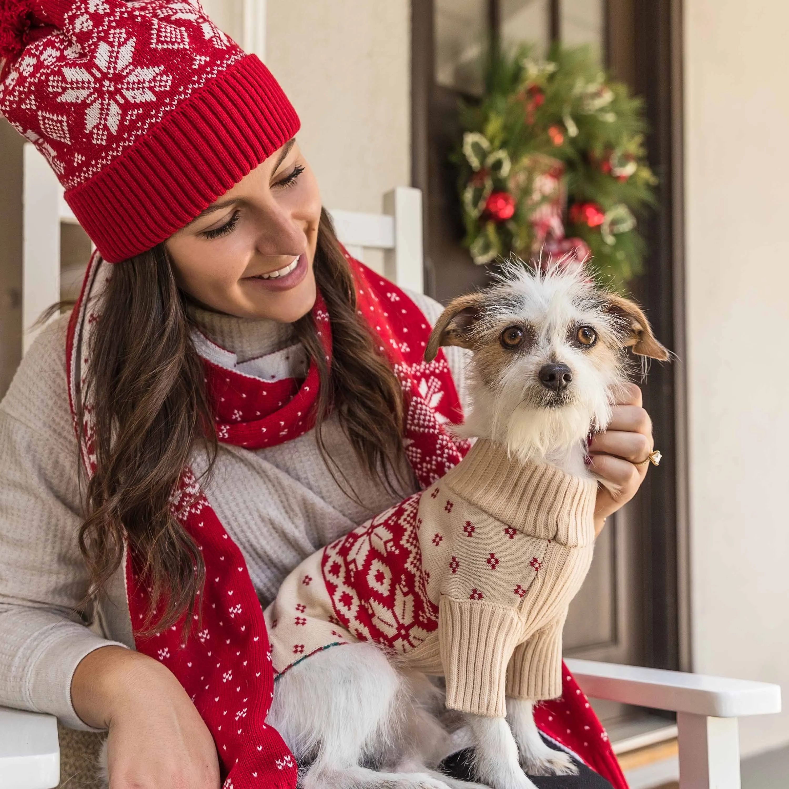 Holiday Family Matching Sweater in True Red