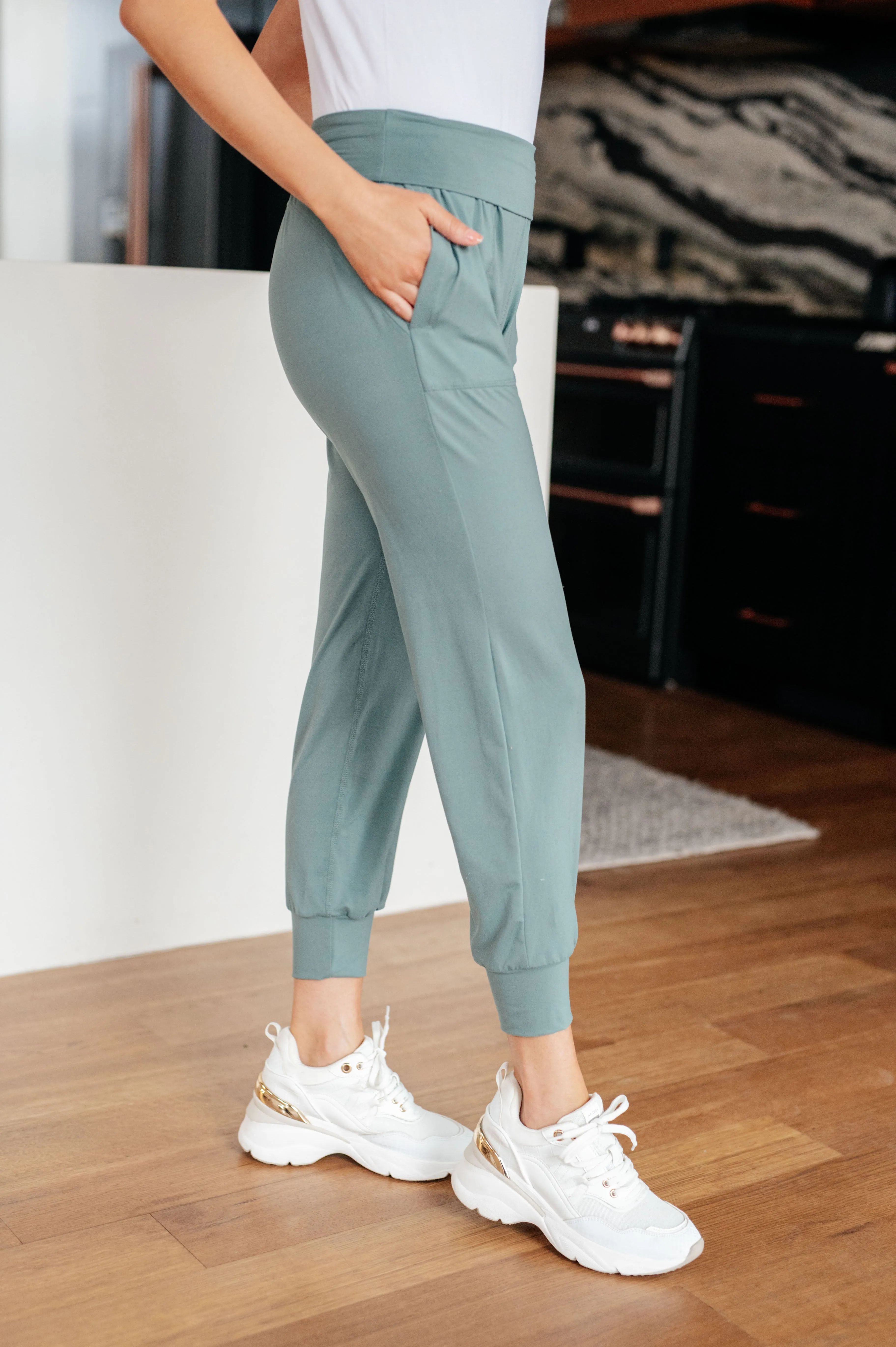 Juliet Joggers in Tidewater Teal