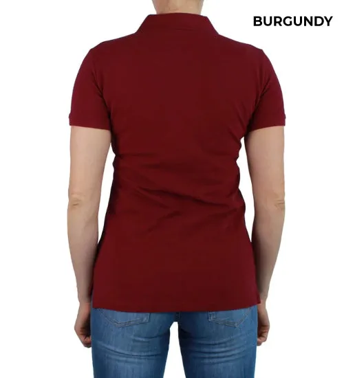 LADIES - RINGERS WESTERN POLO - BURGUNDY