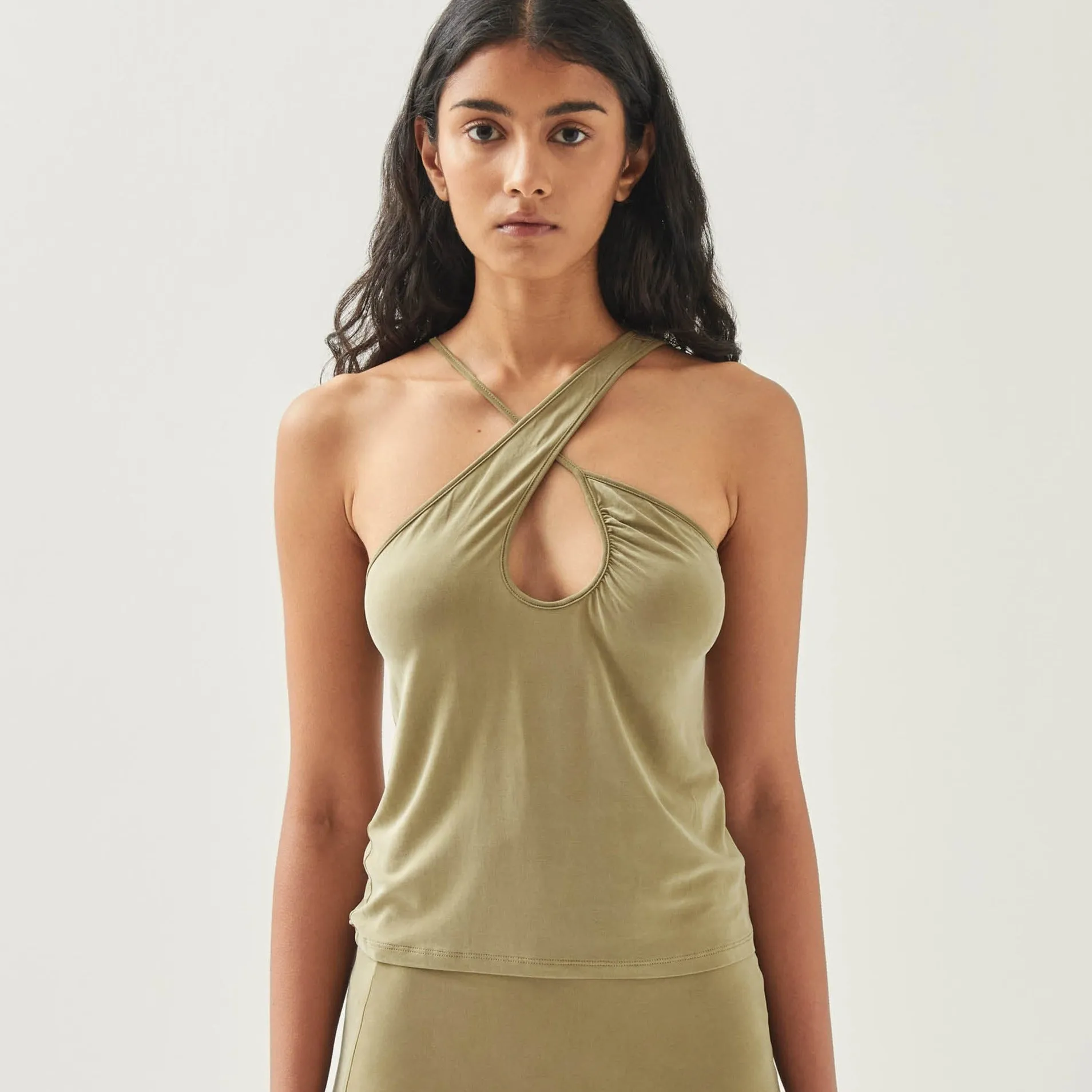 Luca Khaki Top