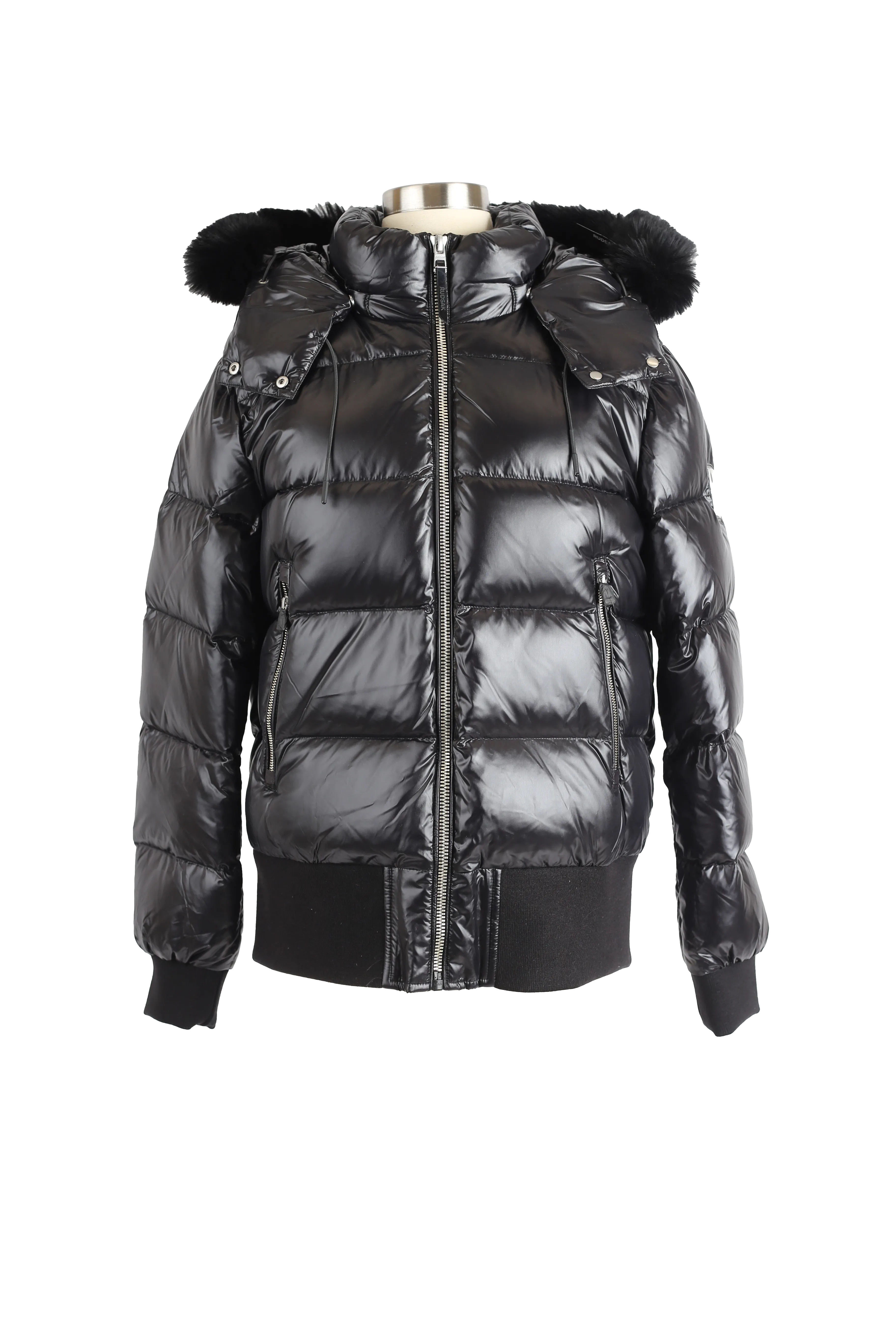 Maude S Down Bomber Jacket W/ Fur Hood